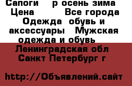 Сапоги 35 р.осень-зима  › Цена ­ 700 - Все города Одежда, обувь и аксессуары » Мужская одежда и обувь   . Ленинградская обл.,Санкт-Петербург г.